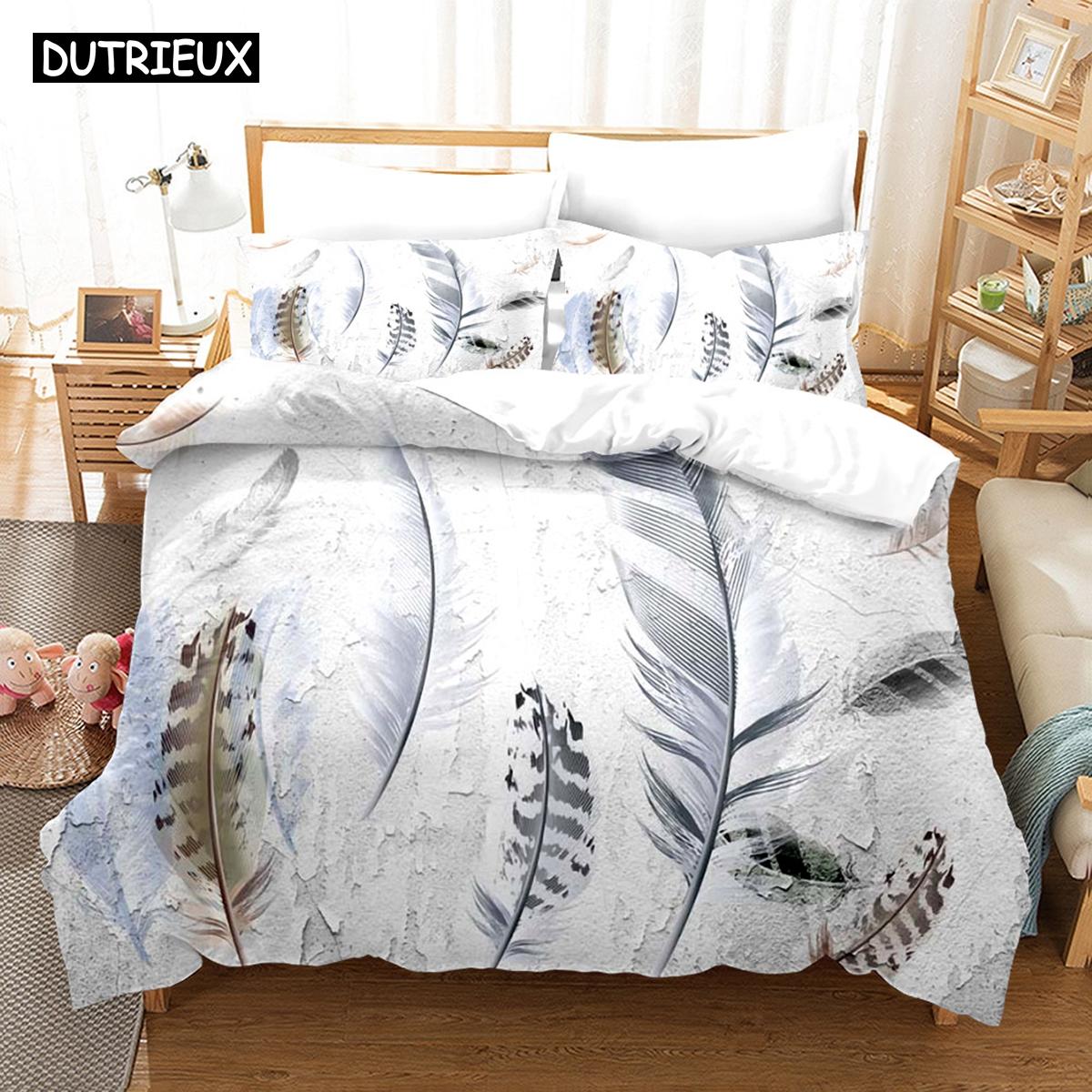 Stylish Classic Twin Full Queen King 3D Plume Sets With Bedclothes Bed Polyester Quilt Comforter (quilt)-EU Single(135*200cm)3pcs
Stylish Classic Twin Full Queen King 3D Plume Sets With Bedclothes Bed Polyester Quilt Comforter (quilt)-EU Single(135*200cm)3pcs