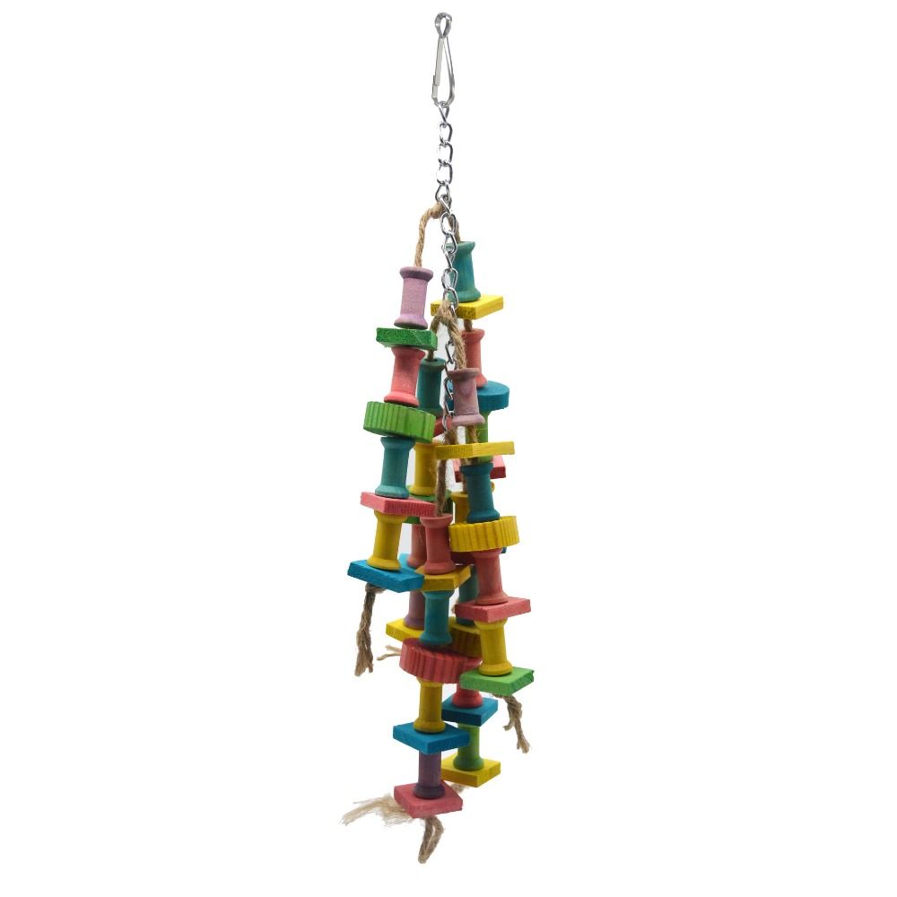 Colorful Bird Cage Toy Hanging Parrot Bite Wooden Blocks Parrot Playing Toy Bird Chew Toy Grinding colorful
Colorful Bird Cage Toy Hanging Parrot Bite Wooden Blocks Parrot Playing Toy Bird Chew Toy Grinding colorful