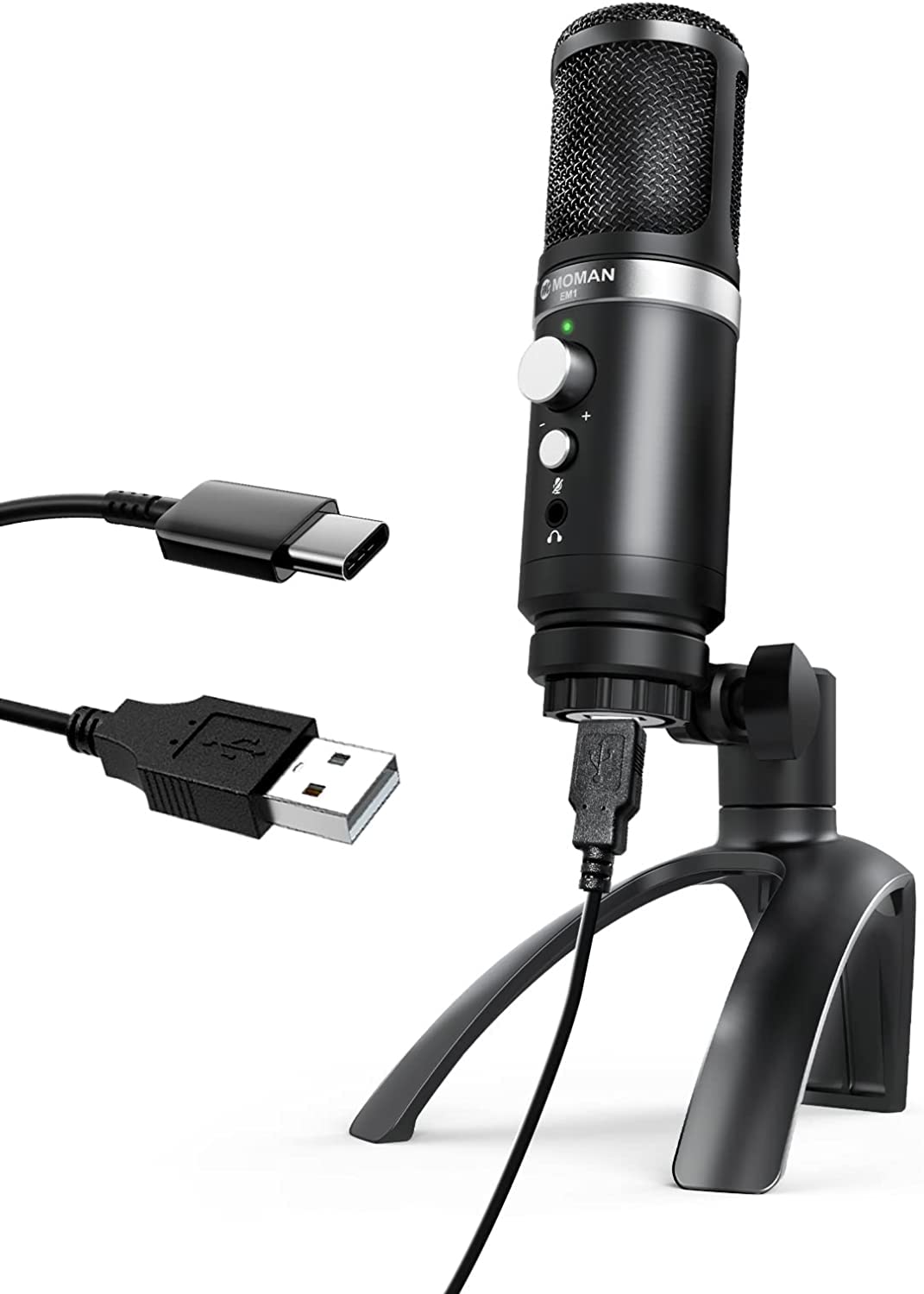 USB MOMAN EM1 Совместимость с классами Конденсаторный микрофон Аудиочип USB-экспорт Регулировка угла Функция мониторинга В комплект входит микрофонная стойка Металл
USB MOMAN EM1 Совместимость с классами Конденсаторный микрофон Аудиочип USB-экспорт Регулировка угла Функция мониторинга В комплект входит микрофонная стойка Металл