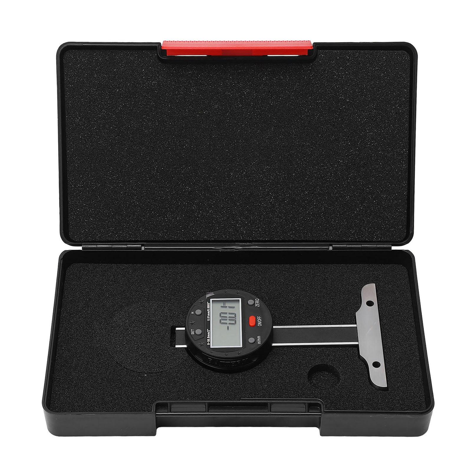 Digital Depth Gauge High Accuracy LCD Display Electronic Depth Indicator Measuring Tool with Data
Digital Depth Gauge High Accuracy LCD Display Electronic Depth Indicator Measuring Tool with Data