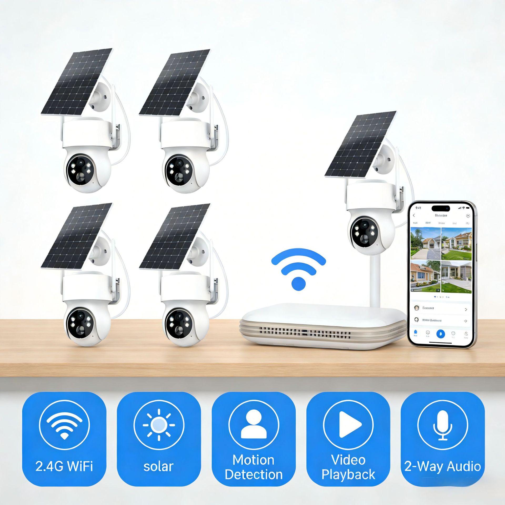 Wireless Solar CCTV Surveillance Camera Kit with Portable WiFi Video Recorder 500G Hard Drive Only
Wireless Solar CCTV Surveillance Camera Kit with Portable WiFi Video Recorder 500G Hard Drive Only