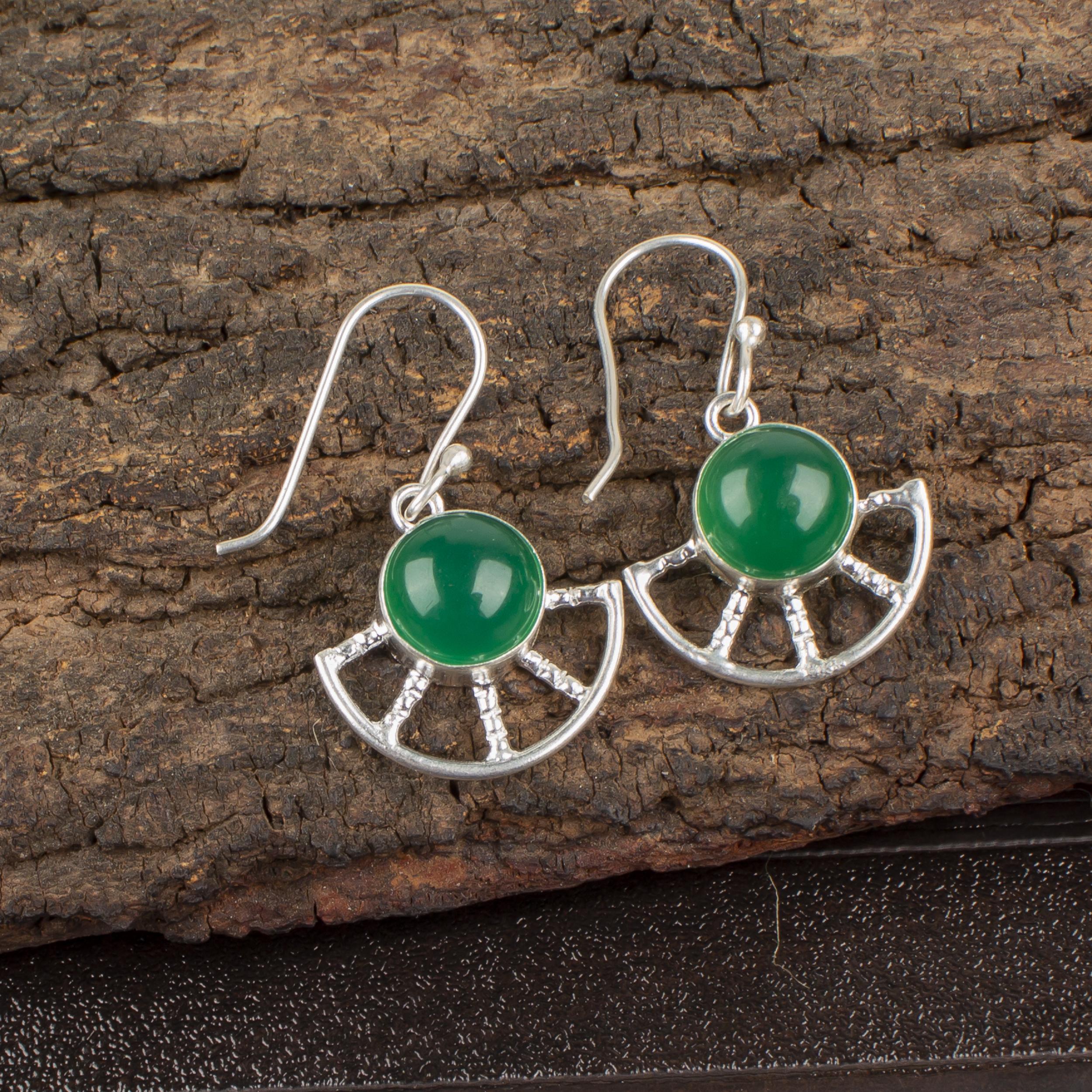 Green Onyx Cab 925 Solid Sterling Silver Earrings, Handmade Gemstone Earrings Jewelry, Gifts For Wife Brand New Earrings 1.40 Inches зелений
Green Onyx Cab 925 Solid Sterling Silver Earrings, Handmade Gemstone Earrings Jewelry, Gifts For Wife Brand New Earrings 1.40 Inches зелений