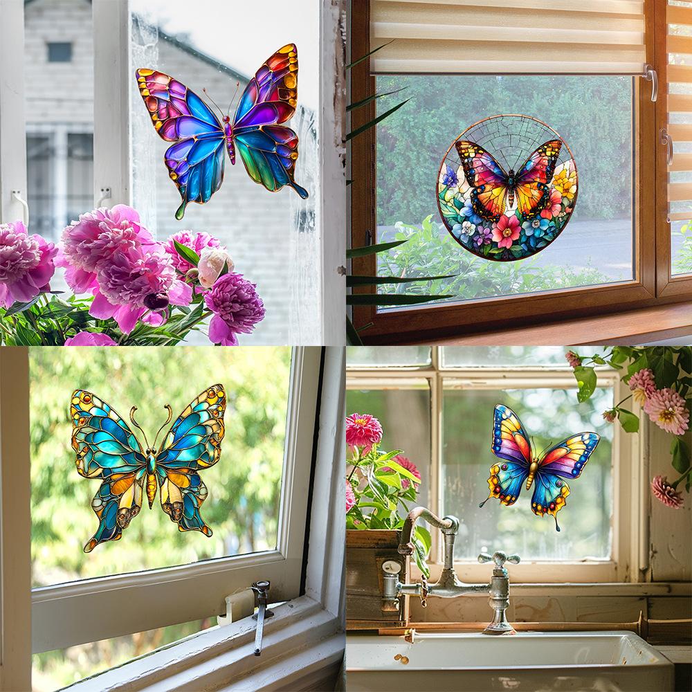 Painted Butterfly Balcony Glass Window Home Beautification and Decoration Electrostatic Uv Window Sticker 23*23CM/fun-JD062
Painted Butterfly Balcony Glass Window Home Beautification and Decoration Electrostatic Uv Window Sticker 23*23CM/fun-JD062