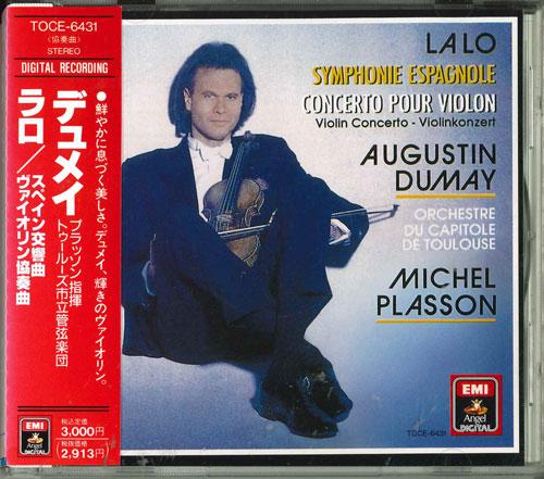 CD DUMAY (AUGUSTIN), LARO & OTHERS - Spanish Symphonie * Violin Concerto TOCE6431 Japan Classical Used
CD DUMAY (AUGUSTIN), LARO & OTHERS - Spanish Symphonie * Violin Concerto TOCE6431 Japan Classical Used