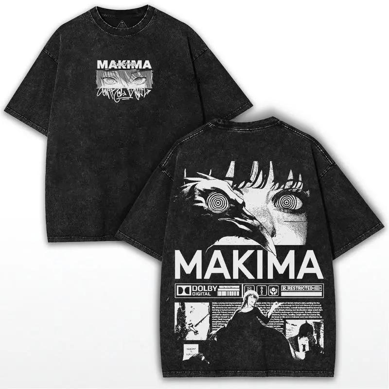 Chainsaw Man Makima Manga T-shirt Men Women Clothing Vintage Washed T Shirt Summer Short Sleeve Cotton Tees Tops S
Chainsaw Man Makima Manga T-shirt Men Women Clothing Vintage Washed T Shirt Summer Short Sleeve Cotton Tees Tops S