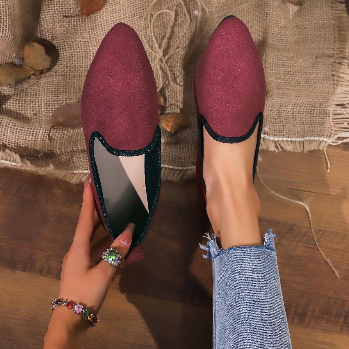 Foreign trade casual shoes women s pointed head solid color suede work flat-soled single shoes light mouth Doudou shoes women 43 бордовий
Foreign trade casual shoes women s pointed head solid color suede work flat-soled single shoes light mouth Doudou shoes women 43 бордовий