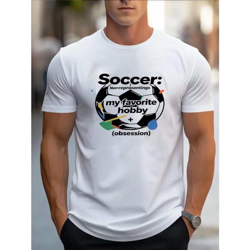 European sizes Men s T-shirtSoccer Pattern + My Favorite Hobby Slogan Adult T - ShirtPersonalized Football Pattern 4XL
European sizes Men s T-shirtSoccer Pattern + My Favorite Hobby Slogan Adult T - ShirtPersonalized Football Pattern 4XL