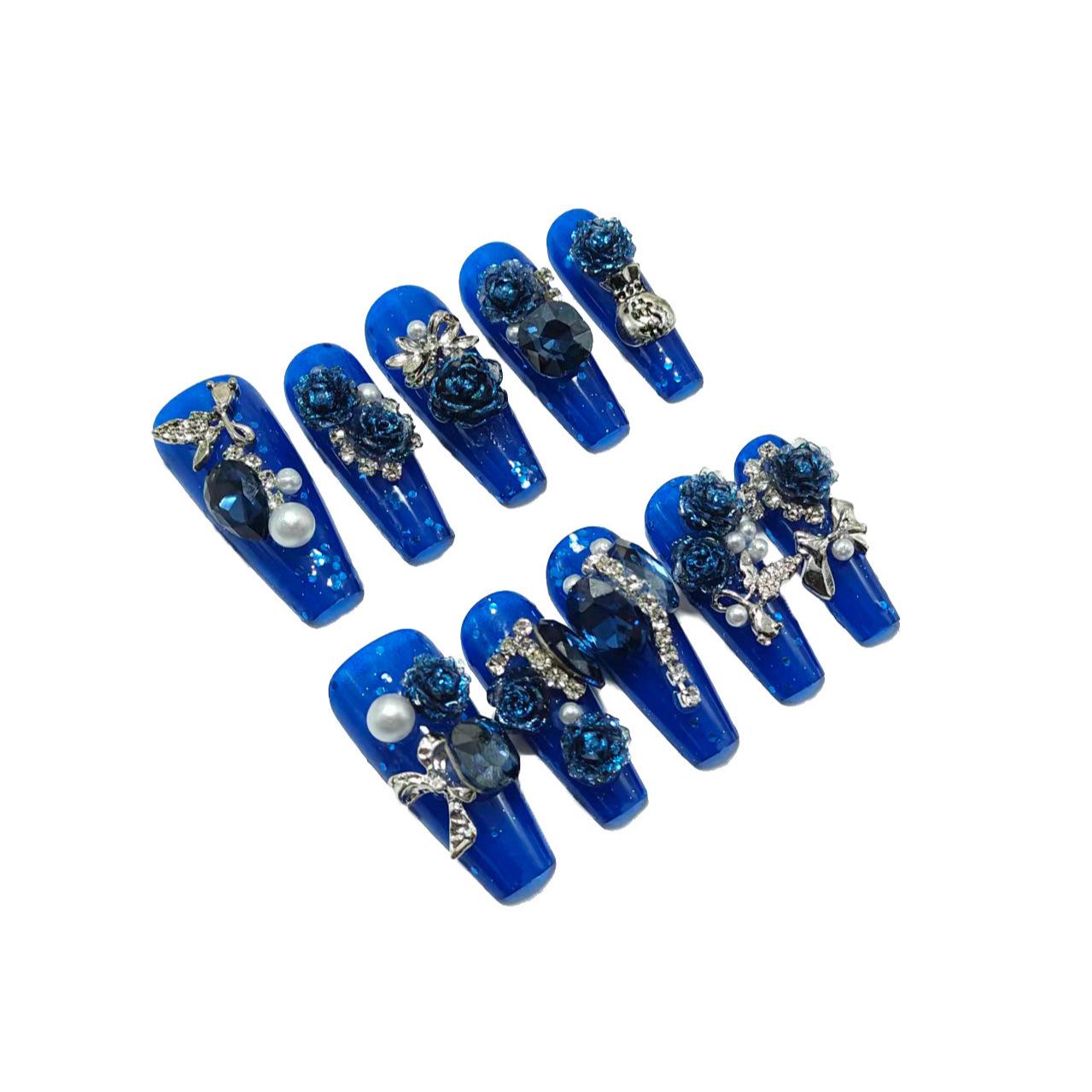Blazing Sparkle Deep Sea Blue Rose Heavy-Industrial Wearable Nail Art Large
Blazing Sparkle Deep Sea Blue Rose Heavy-Industrial Wearable Nail Art Large