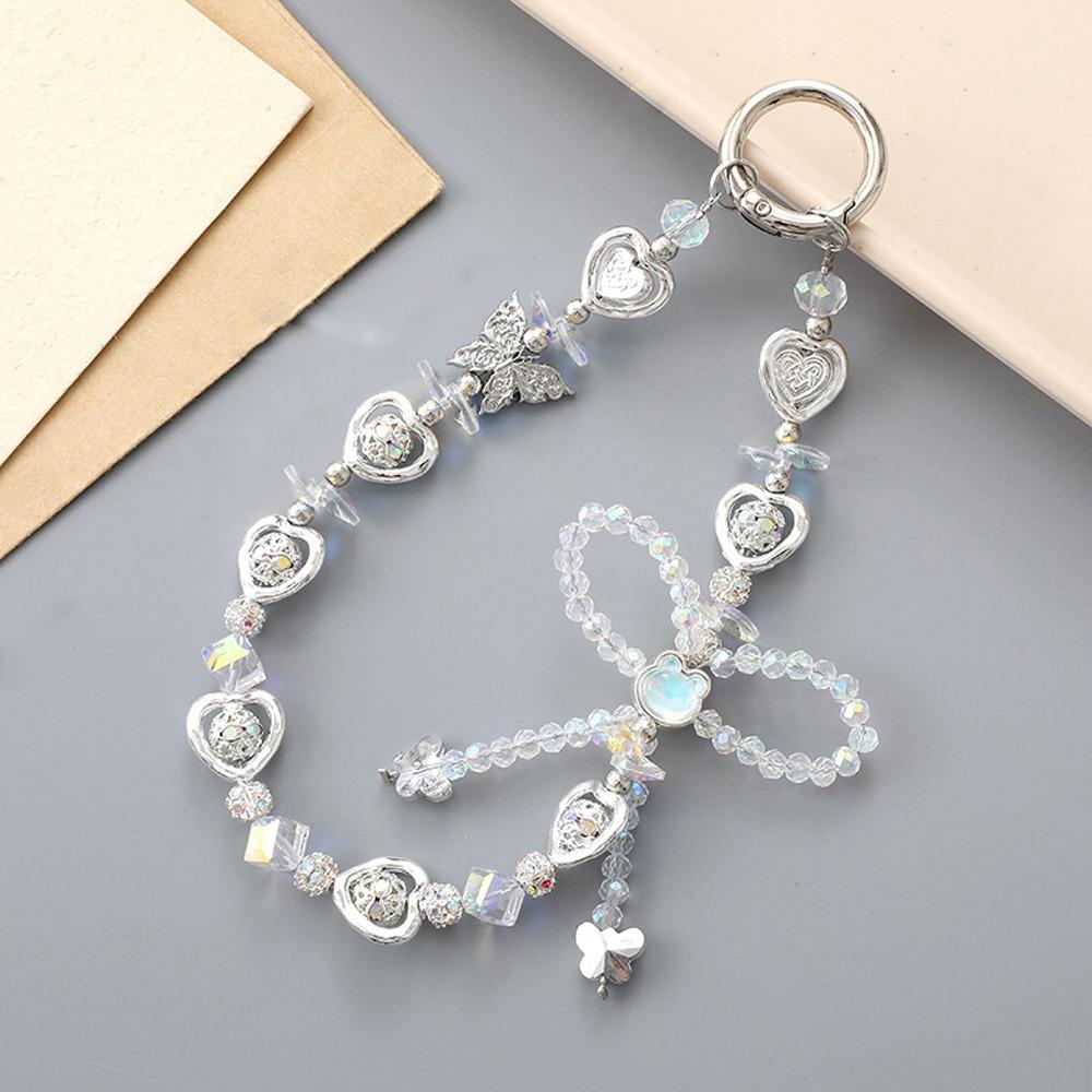 Bowknot Mobile Phone Keychain Strap Colorful Beads Phone Hanging Rope Phone Case Accessories style 3
Bowknot Mobile Phone Keychain Strap Colorful Beads Phone Hanging Rope Phone Case Accessories style 3