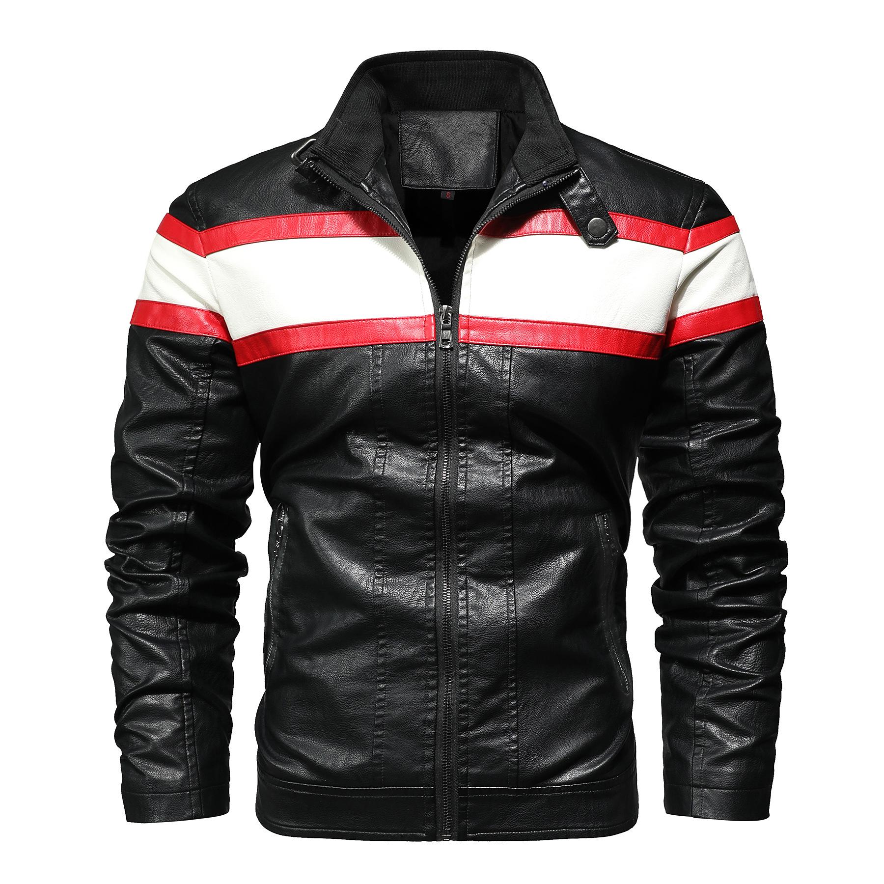 Men s Plus Size European/American Color Block PU Leather Motorcycle Jacket 4XL білий/чорний
Men s Plus Size European/American Color Block PU Leather Motorcycle Jacket 4XL білий/чорний