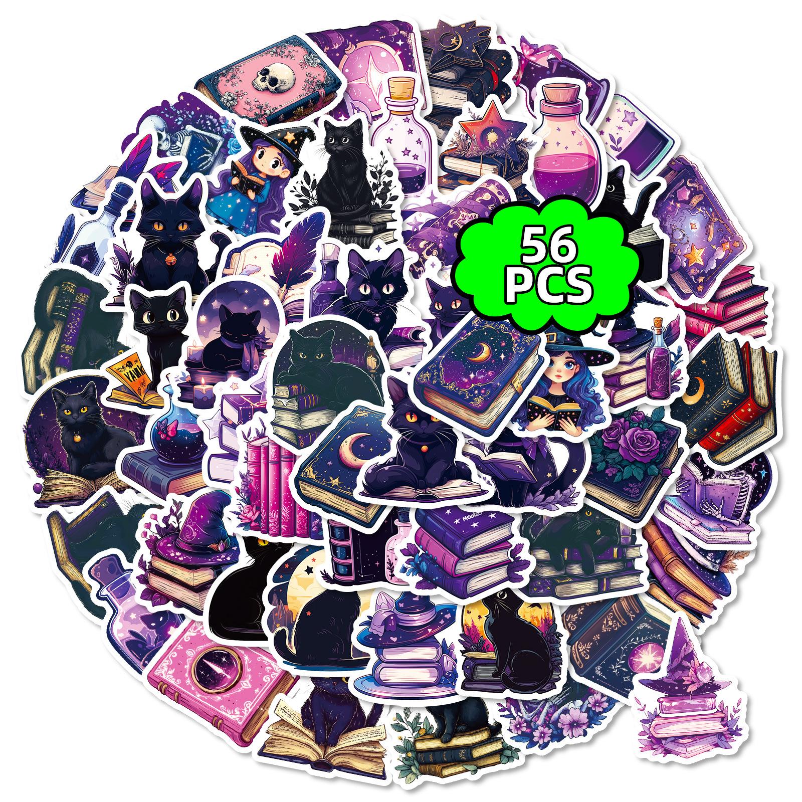 56 Gothic Purple Graffiti Stickers Cartoon Cat Magic Book Dark Hand Account Decorative Stickers
56 Gothic Purple Graffiti Stickers Cartoon Cat Magic Book Dark Hand Account Decorative Stickers