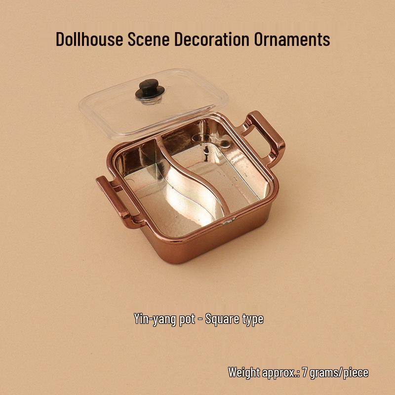 Миниатюрный набор для хот-пота Инь-Ян - Сделай сам, кухонные аксессуары для ролевых игр
Миниатюрный набор для хот-пота Инь-Ян - Сделай сам, кухонные аксессуары для ролевых игр