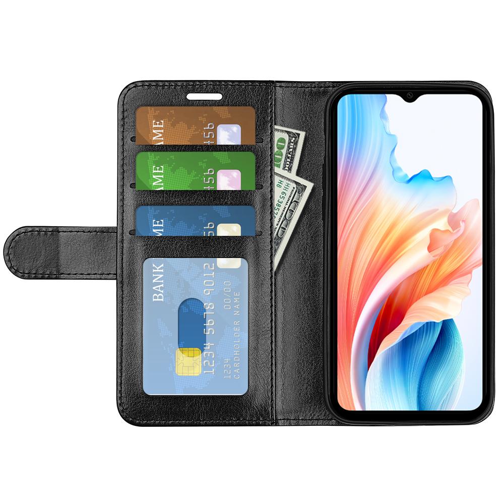 For Oppo A38 4G Case Stand Wallet PU Leather Phone Cover Crazy Horse Texture Shell Black
For Oppo A38 4G Case Stand Wallet PU Leather Phone Cover Crazy Horse Texture Shell Black