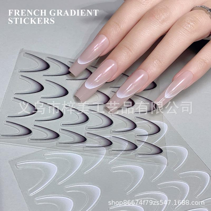 Nail Art Gradient French Stickers: 2024 Advanced Versatile Smile Stripes for Wearable Nail Decorations
Nail Art Gradient French Stickers: 2024 Advanced Versatile Smile Stripes for Wearable Nail Decorations