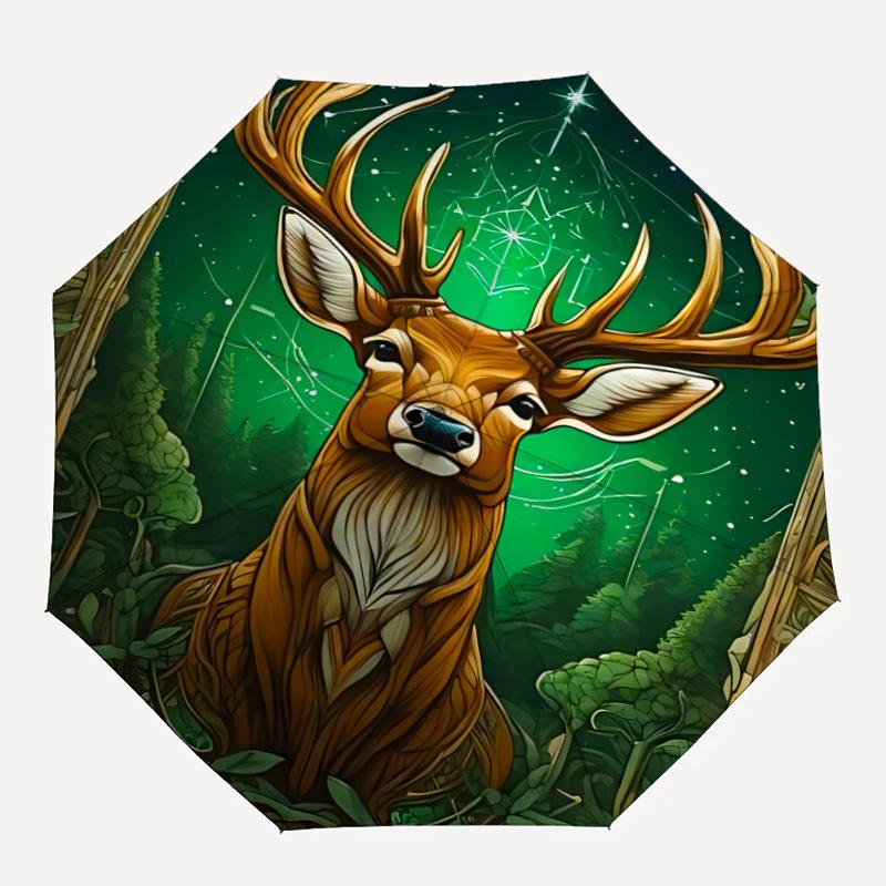 1pc Deer Forest Automatic Umbrella with 8-Rib Compact Design, Foldable & Portable for Outdoor Leisure, Everyday Use191
1pc Deer Forest Automatic Umbrella with 8-Rib Compact Design, Foldable & Portable for Outdoor Leisure, Everyday Use191