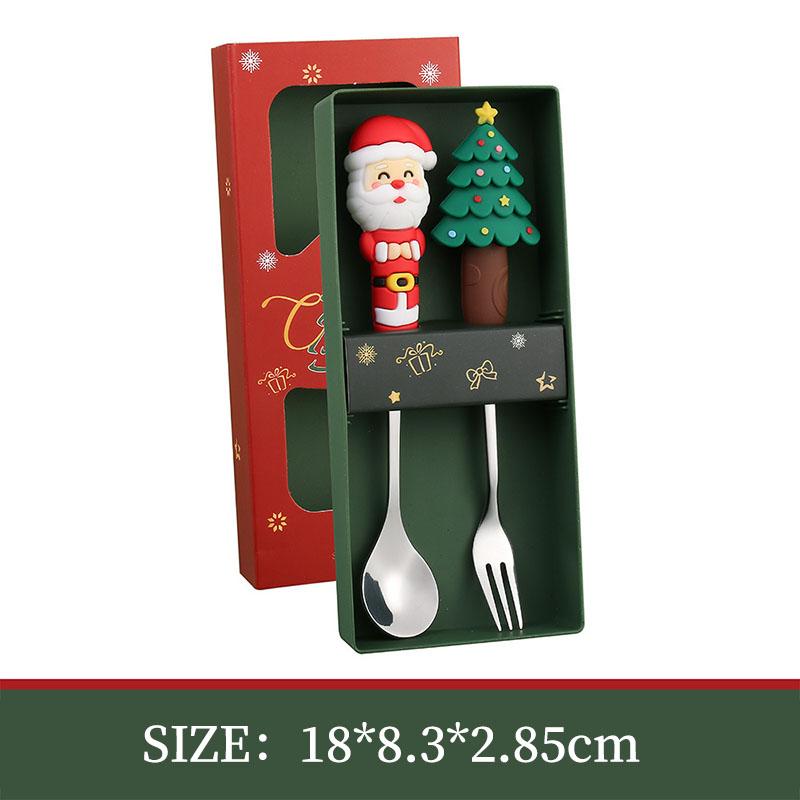 Christmas Day Dessert Spoon Creative Santa Claus Snowman Gift Spoon Fork Tableware Set Cartoon Stainless Steel Cutlery Spoon Set (As shown-15618)-
Christmas Day Dessert Spoon Creative Santa Claus Snowman Gift Spoon Fork Tableware Set Cartoon Stainless Steel Cutlery Spoon Set (As shown-15618)-