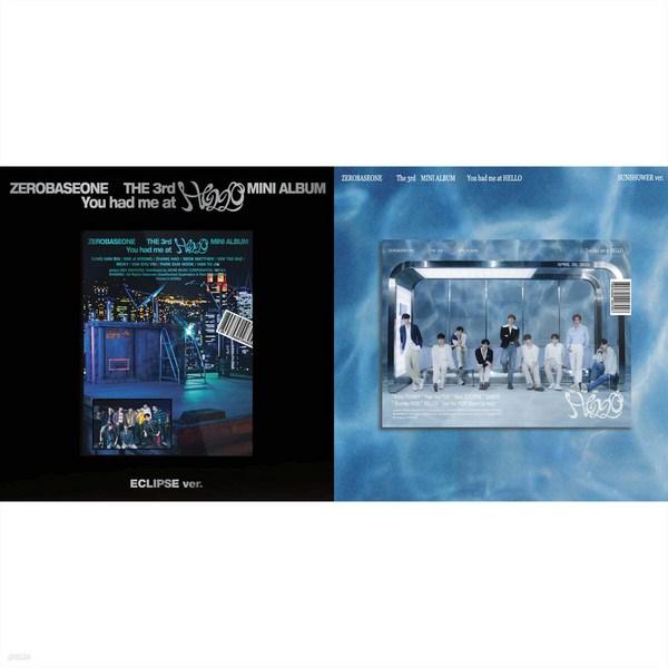 Zero Base One Jebe One Mini Album Vol. 3: You had me at HELLO Regular version 1 out of 2 types Random
Zero Base One Jebe One Mini Album Vol. 3: You had me at HELLO Regular version 1 out of 2 types Random
