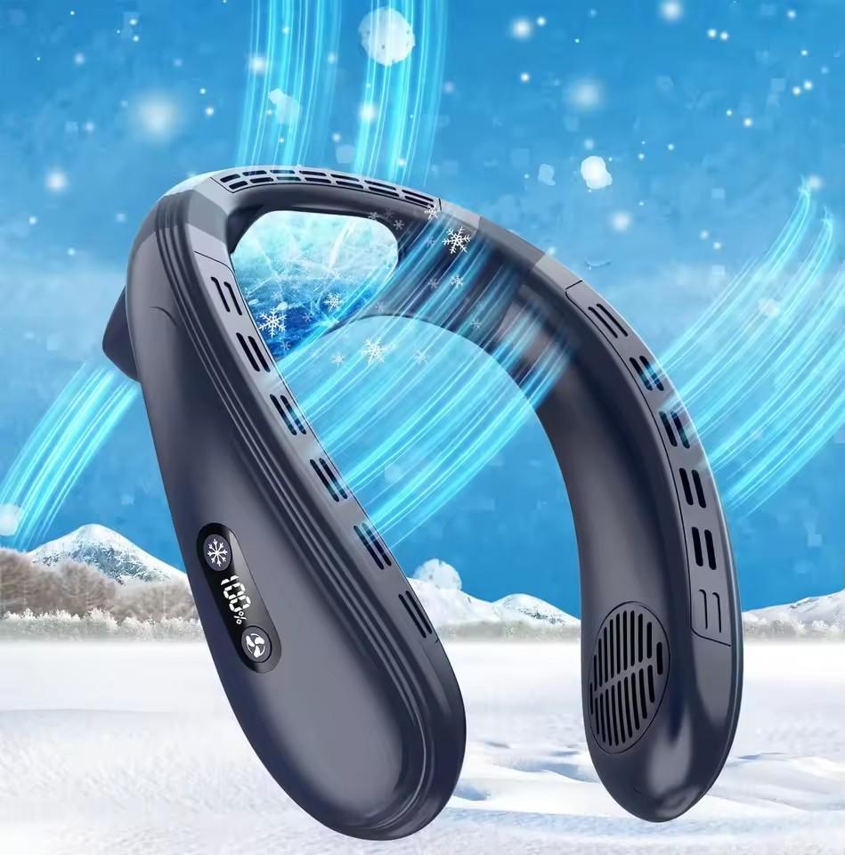 New Neck Air Conditioner Portable Neck Fan Rechargeable Semiconductor Cooling Bladeless Fan Outdoor Personal Fan Wearable Cooler
New Neck Air Conditioner Portable Neck Fan Rechargeable Semiconductor Cooling Bladeless Fan Outdoor Personal Fan Wearable Cooler