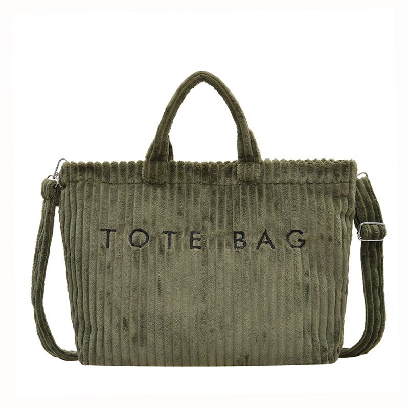 Women s 2025 Fashionable Corduroy Tote Bag with Letter Embroidery - Trendy Single Shoulder Handbag зелёный
Women s 2025 Fashionable Corduroy Tote Bag with Letter Embroidery - Trendy Single Shoulder Handbag зелёный
