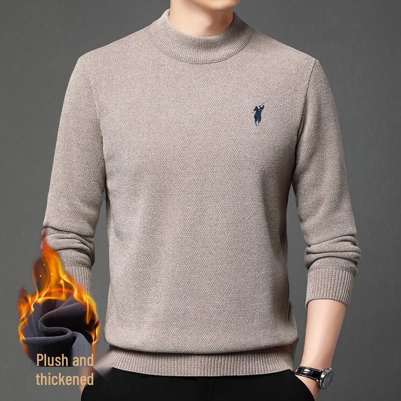 Men s Furry Velvet Thickened Half High Collar Sweater with Horse Logo - Warm Winter Bestseller Knit Base Layer L бежевий
Men s Furry Velvet Thickened Half High Collar Sweater with Horse Logo - Warm Winter Bestseller Knit Base Layer L бежевий