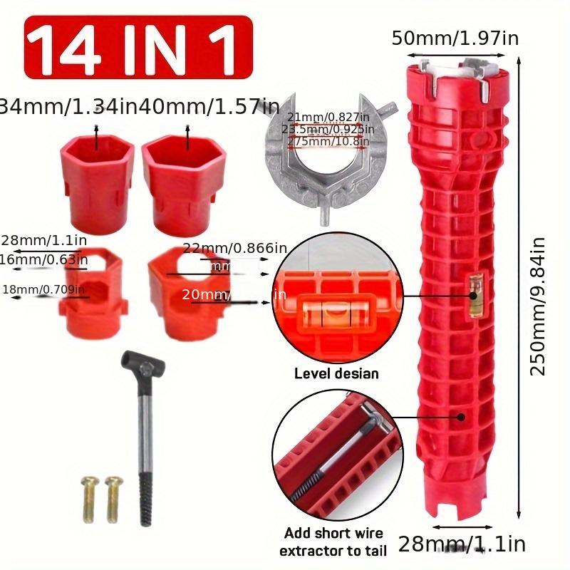14 In 1 Multifunctional Sink Faucet Repair Wrench - Kitchen And Bathroom Pipe Repair 14 In 1
14 In 1 Multifunctional Sink Faucet Repair Wrench - Kitchen And Bathroom Pipe Repair 14 In 1