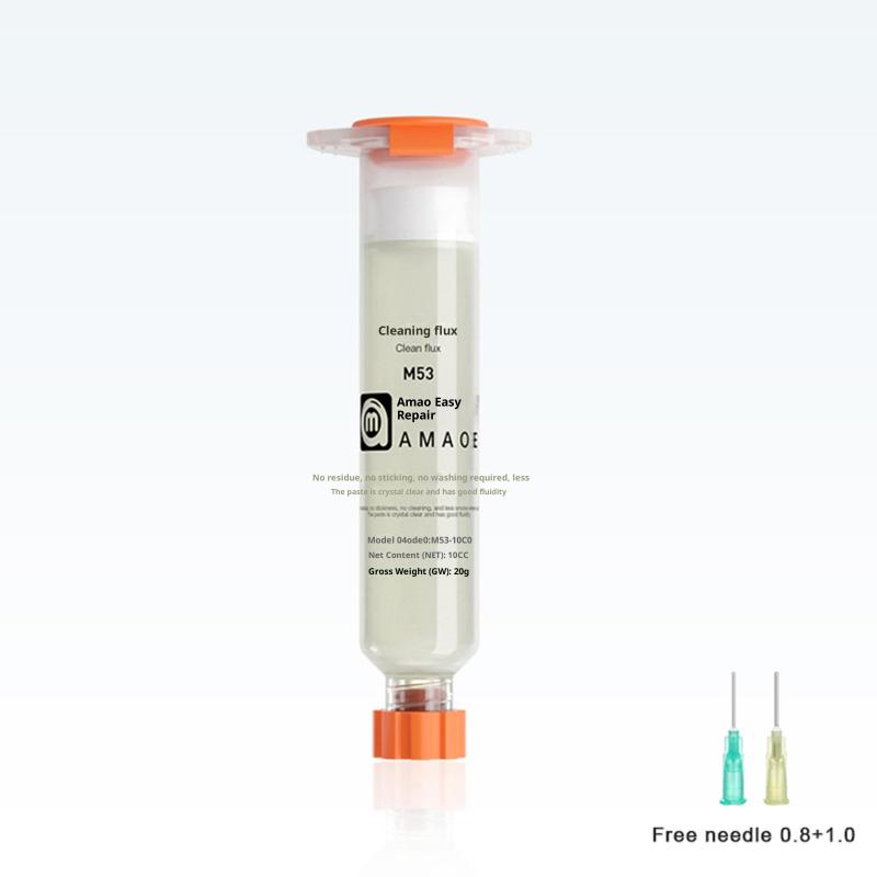 Easy To Repair And Clean Soldering Flux M53 Needle Tube Soldering Oil Bga Solder Paste Mobile Phone Cpu Motherboard 1PC
Easy To Repair And Clean Soldering Flux M53 Needle Tube Soldering Oil Bga Solder Paste Mobile Phone Cpu Motherboard 1PC