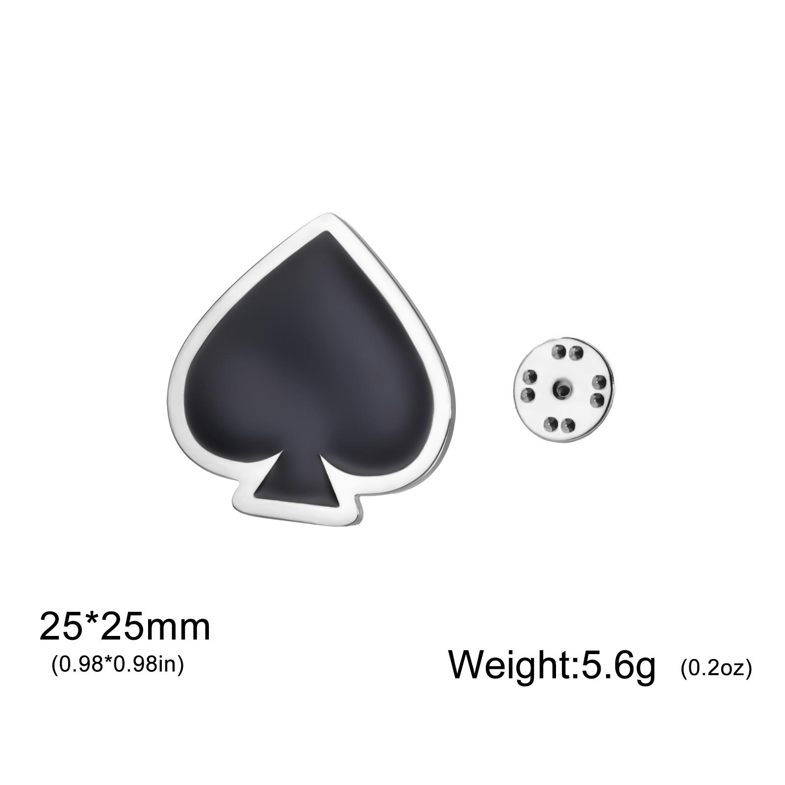 Cazador Men Women s Brooch Poker Card Spade Heart Club Diamond Lapel Pins Stainless Steel Metal Pins Backpack Badges Jewelry
Cazador Men Women s Brooch Poker Card Spade Heart Club Diamond Lapel Pins Stainless Steel Metal Pins Backpack Badges Jewelry