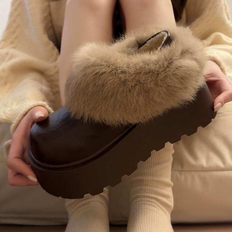 Platform Fur Lining Women Snow Boots Comfort Thick Sole Keep Warm Cotton Short Booties Winter Women s Plush Slip On Shoes 35 коричневий
Platform Fur Lining Women Snow Boots Comfort Thick Sole Keep Warm Cotton Short Booties Winter Women s Plush Slip On Shoes 35 коричневий