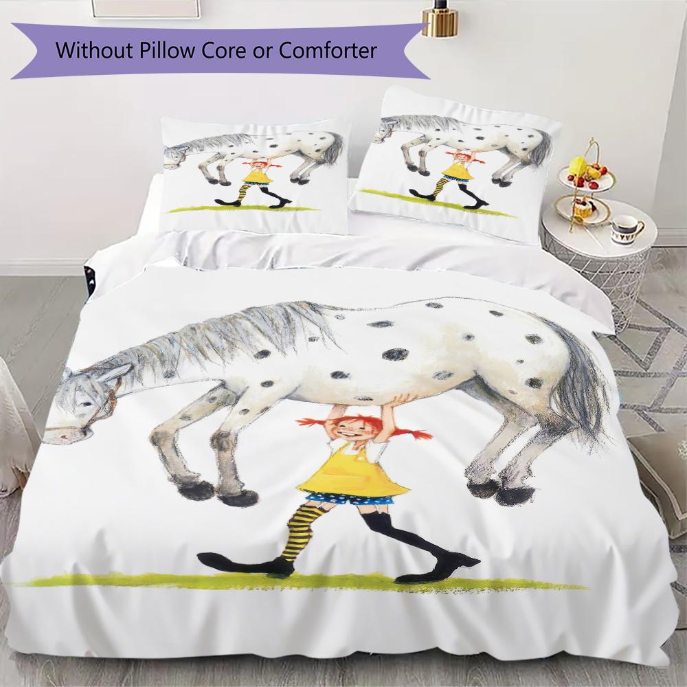 Pippi Longstocking Pattern Bedding uilt Set uilt Cover Pillowcase Home Decoration Birthday Gift (1 * duvet cover + 2 * pillowcase without core)113 135x200cm
Pippi Longstocking Pattern Bedding uilt Set uilt Cover Pillowcase Home Decoration Birthday Gift (1 * duvet cover + 2 * pillowcase without core)113 135x200cm