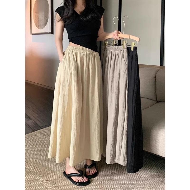 Women s Retro Pleated Midi Skirt - Summer 2025 High Waist, Slimming Elastic A-line Skirt L
Women s Retro Pleated Midi Skirt - Summer 2025 High Waist, Slimming Elastic A-line Skirt L