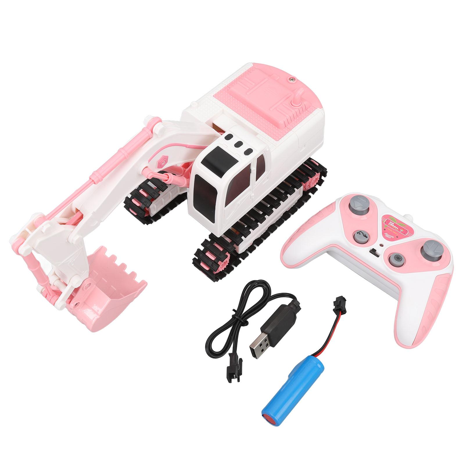 Remote Control Excavator Toy 6 Channel Sound Light Effects Alloy RC Excavator Toy Pink Birthday Gift
Remote Control Excavator Toy 6 Channel Sound Light Effects Alloy RC Excavator Toy Pink Birthday Gift