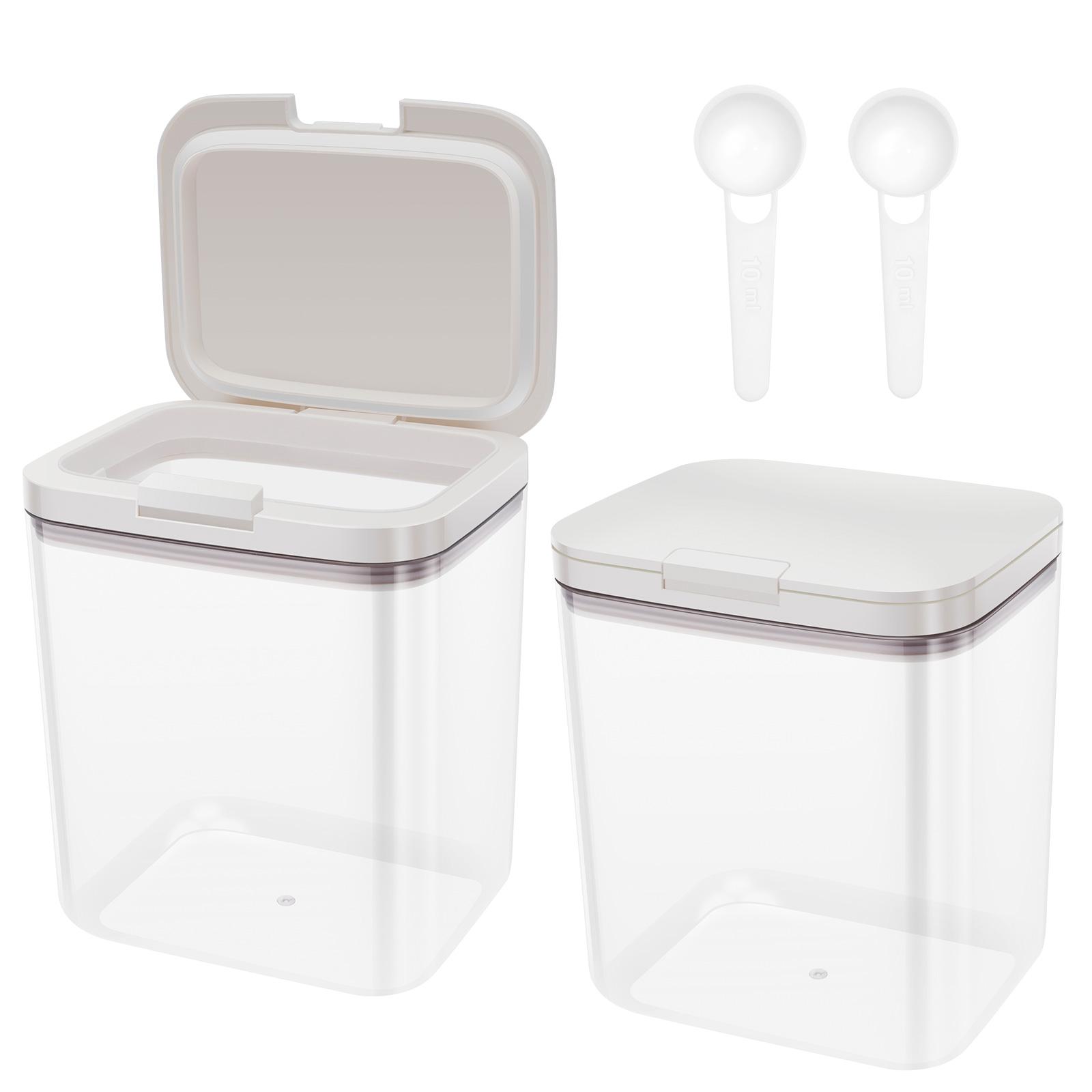 2Pcs Airtight Food Storage Container Set with Spoons 2L Stackable Sugar Keeper Storage Container for Nuts Laundry Powder
2Pcs Airtight Food Storage Container Set with Spoons 2L Stackable Sugar Keeper Storage Container for Nuts Laundry Powder