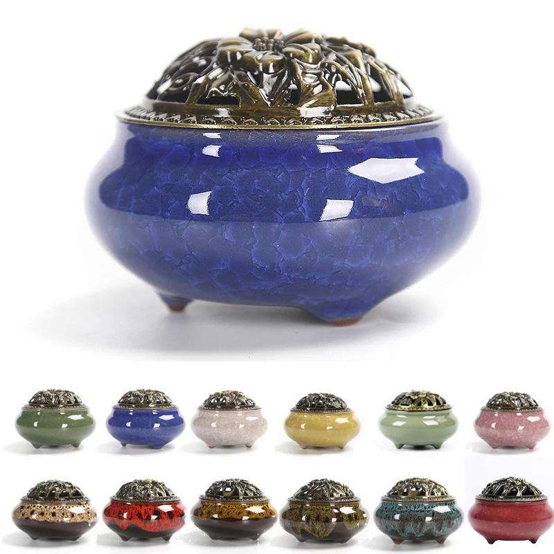 Fashion Lucky Home Decoration for Incense Black Glaze Disc Censer Ceramic Incense Burner Incense Seat Indoor Household
Fashion Lucky Home Decoration for Incense Black Glaze Disc Censer Ceramic Incense Burner Incense Seat Indoor Household