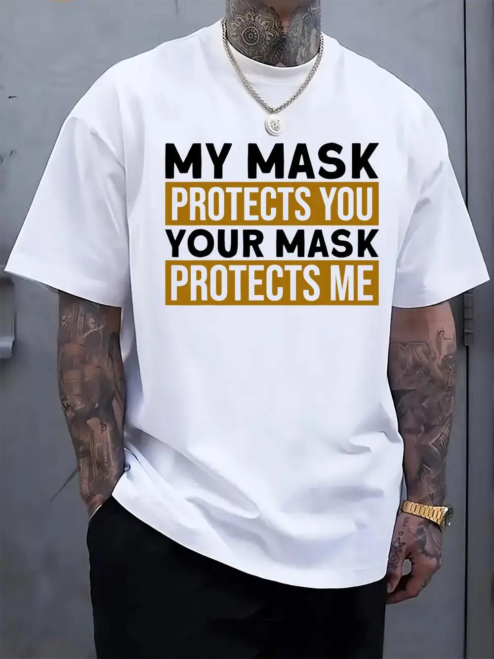 My Mask Protects Your Mask Protects Me Graphic T-shirt - Black with Blue Lettering XXXXL
My Mask Protects Your Mask Protects Me Graphic T-shirt - Black with Blue Lettering XXXXL