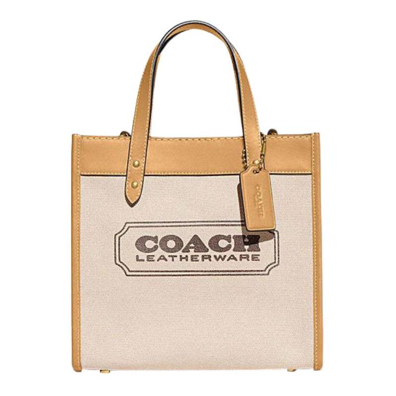 COACH handbag Field 22 Logo Logo badge embossed snaps Fabric and cow leather Tote bag Tote bag Shopping bag Crossbody shoulder bag Small size Women s коричневий
COACH handbag Field 22 Logo Logo badge embossed snaps Fabric and cow leather Tote bag Tote bag Shopping bag Crossbody shoulder bag Small size Women s коричневий