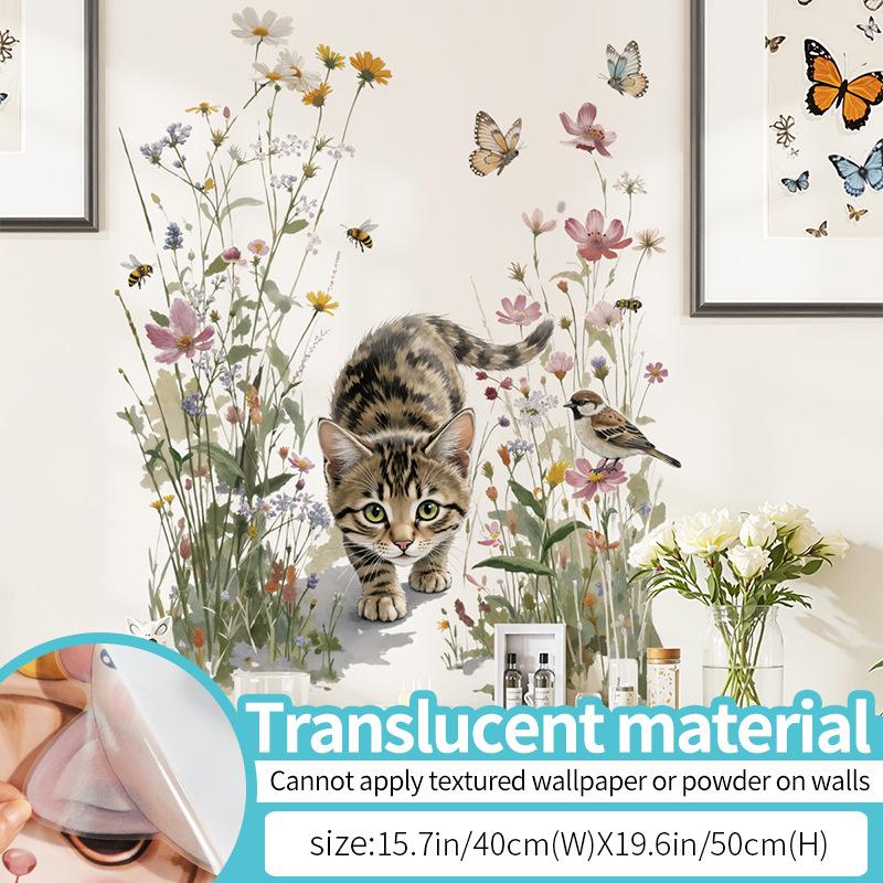 Strolling Cat Floral Plants Corner Wall Sticker Static Cling Removable Self-Adhesive for Window Glass Bathroom Home Decor Art 40x50cm разноцветный
Strolling Cat Floral Plants Corner Wall Sticker Static Cling Removable Self-Adhesive for Window Glass Bathroom Home Decor Art 40x50cm разноцветный