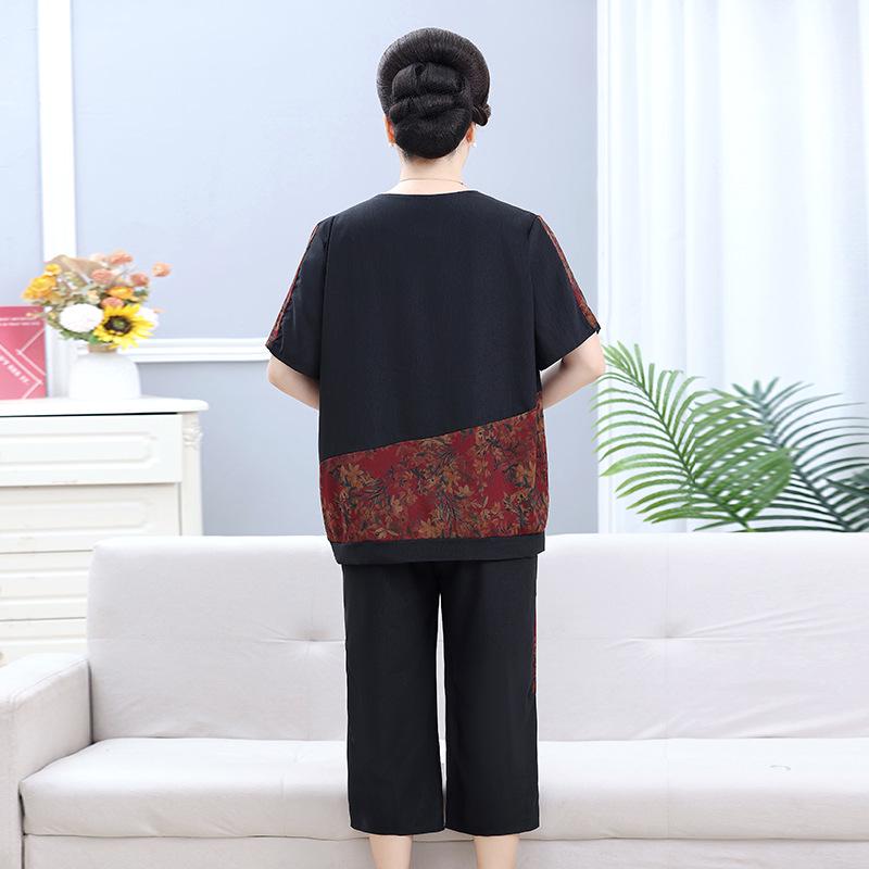 Elegant Summer Two-Piece Set: Slimming Top & Tummy-Hiding Pants for Middle-Aged and Elderly Mothers 2XL
Elegant Summer Two-Piece Set: Slimming Top & Tummy-Hiding Pants for Middle-Aged and Elderly Mothers 2XL