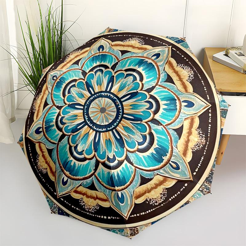 Mandala, Artistic Design Themed Automatic Opening and Closing Umbrella, Compact Travel Umbrella, Lightweight and Portable, Suitable for Beac
Mandala, Artistic Design Themed Automatic Opening and Closing Umbrella, Compact Travel Umbrella, Lightweight and Portable, Suitable for Beac