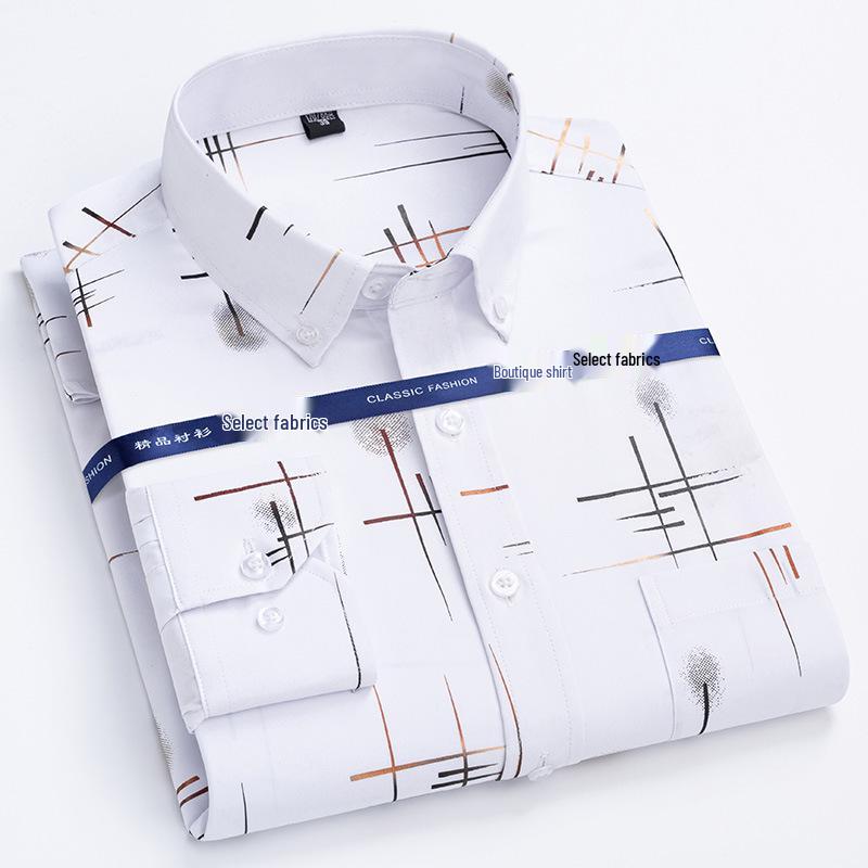 Latest Spring/Autumn Non-Iron Wrinkle-Resistant Gilded Plaid Shirt for Middle-Aged & Elderly Men - Business Casual Style Size 42
Latest Spring/Autumn Non-Iron Wrinkle-Resistant Gilded Plaid Shirt for Middle-Aged & Elderly Men - Business Casual Style Size 42