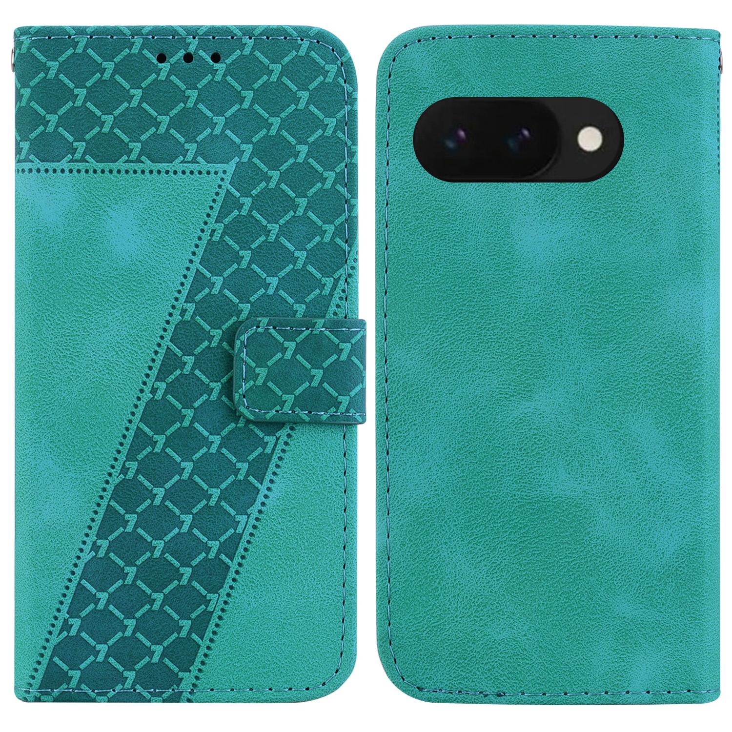 For Google Pixel 9a Stand Case 7-Shaped Pattern Imprint Leather Phone Cover Green
For Google Pixel 9a Stand Case 7-Shaped Pattern Imprint Leather Phone Cover Green