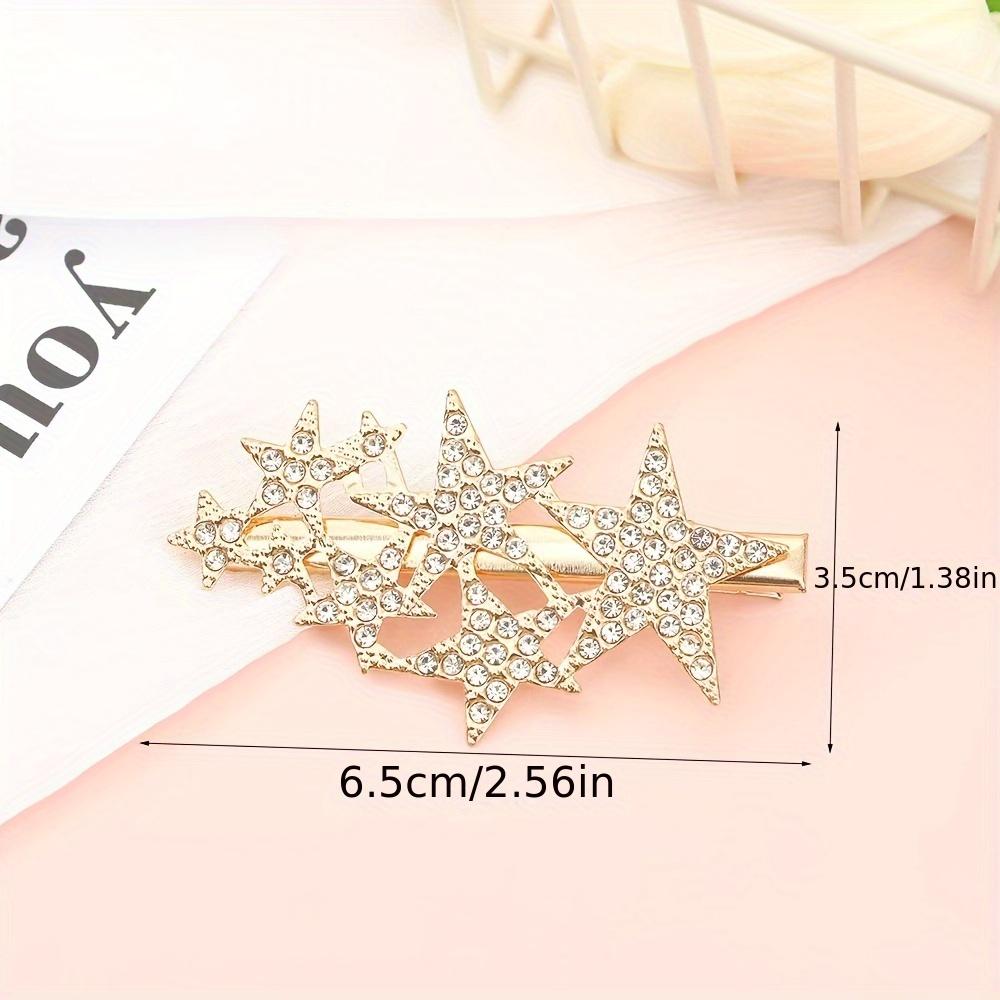 Elegant Star Hair Clip with Rhinestones, Hollow Design, Sweet Style, Single Individual Hair Accessory for Birthday Celebrations, Gift for Eid, Ramadan золотистый
Elegant Star Hair Clip with Rhinestones, Hollow Design, Sweet Style, Single Individual Hair Accessory for Birthday Celebrations, Gift for Eid, Ramadan золотистый