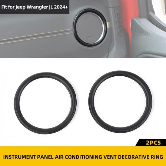 2x Black Dashboard Side Fans Air Vent Trim Covers For Jeep Wrangler JL JT 2024+
2x Black Dashboard Side Fans Air Vent Trim Covers For Jeep Wrangler JL JT 2024+