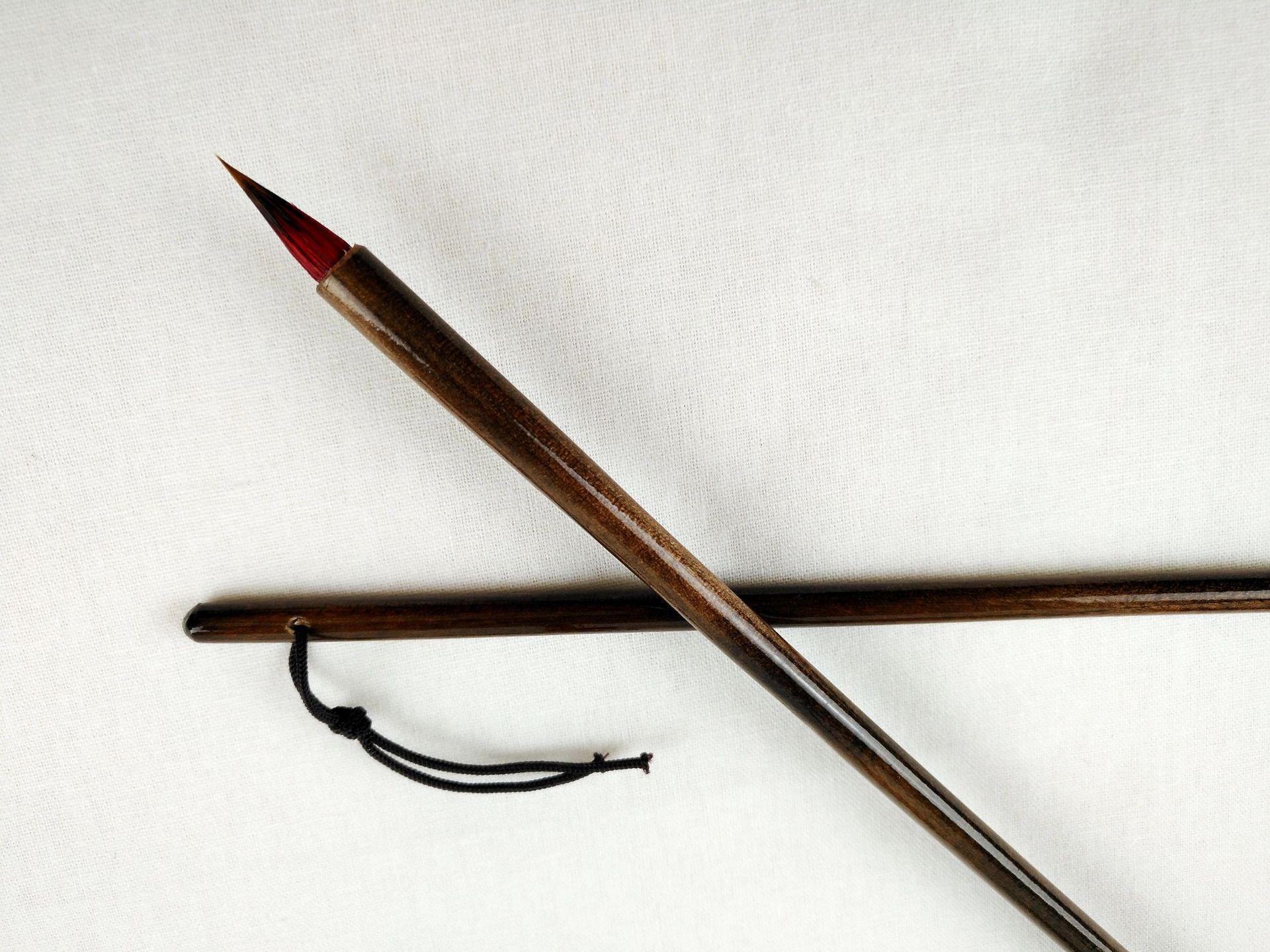 Qingfeng Wolf Hair Script Brush: Small Red Head Goat Hair for Soft Character Practice
Qingfeng Wolf Hair Script Brush: Small Red Head Goat Hair for Soft Character Practice