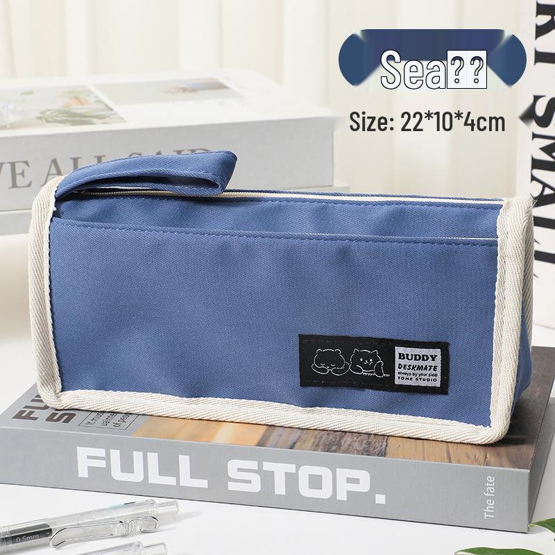 Large Triangle Canvas Pencil Case for Boys & Girls, Double Layer Storage for Junior & Senior High School Students
Large Triangle Canvas Pencil Case for Boys & Girls, Double Layer Storage for Junior & Senior High School Students
