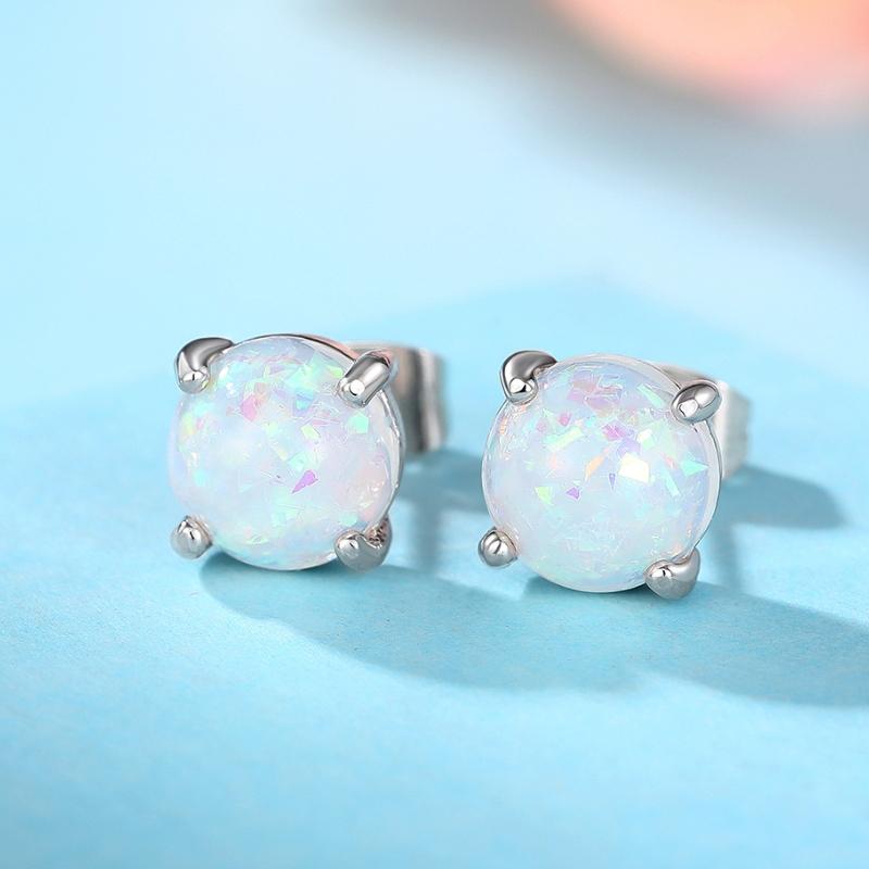 Huitan Dainty Replica Opal Stud Earrings for Teenage Girls Simple Adaptable Ear Piercing Earrings Regular Everyday Wear Exquisite Ladies Jewelry
Huitan Dainty Replica Opal Stud Earrings for Teenage Girls Simple Adaptable Ear Piercing Earrings Regular Everyday Wear Exquisite Ladies Jewelry