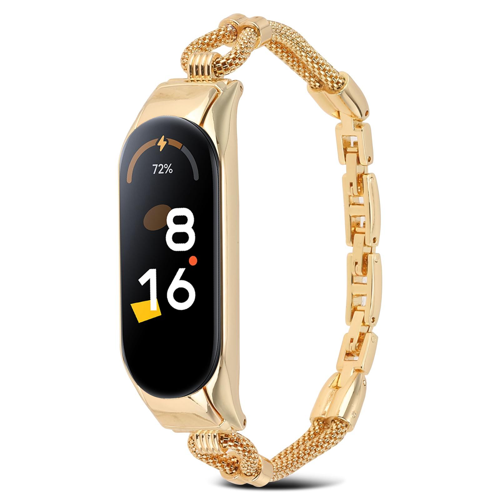 For Xiaomi Mi Band 7 Smart Watch Replacement Strap with Watch Case Delicate Copper Chain Metal Watchband Gold
For Xiaomi Mi Band 7 Smart Watch Replacement Strap with Watch Case Delicate Copper Chain Metal Watchband Gold