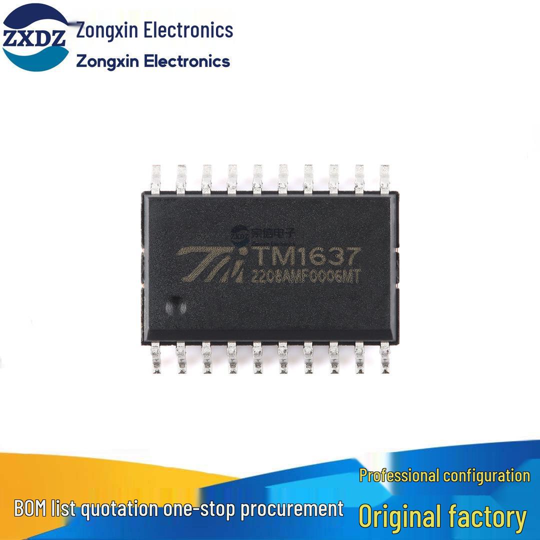 TM1637(TA2007) IC-контролер світлодіодного драйвера SOP-20 з інтерфейсом сканування клавіатури – Нова версія
TM1637(TA2007) IC-контролер світлодіодного драйвера SOP-20 з інтерфейсом сканування клавіатури – Нова версія