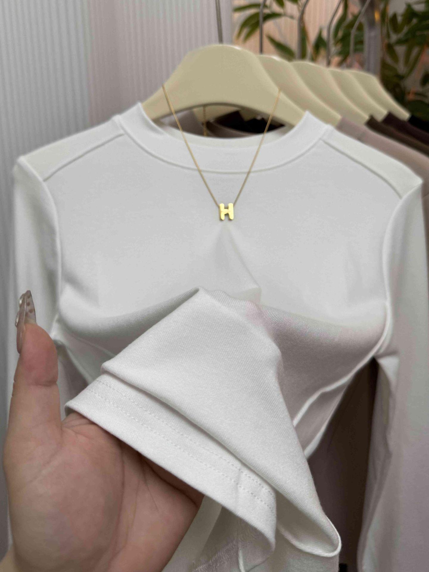 Европейская футболка облегающего кроя с узором «елочка»: Женский модный топ с круглым вырезом для весны/осени XXL