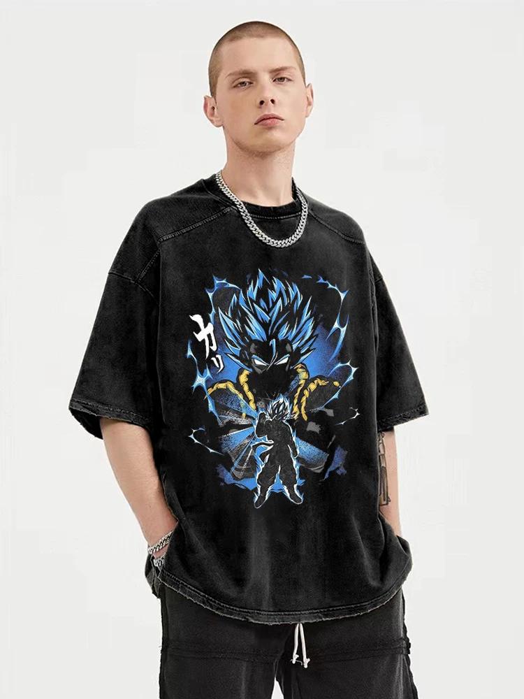 Men Washed Vintage TShirt Hip Hop Streetwear Dragon Ball Anime Print T Shirt Harajuku Cotton Tshirt Men Summer Short Sleeve Tee S
Men Washed Vintage TShirt Hip Hop Streetwear Dragon Ball Anime Print T Shirt Harajuku Cotton Tshirt Men Summer Short Sleeve Tee S