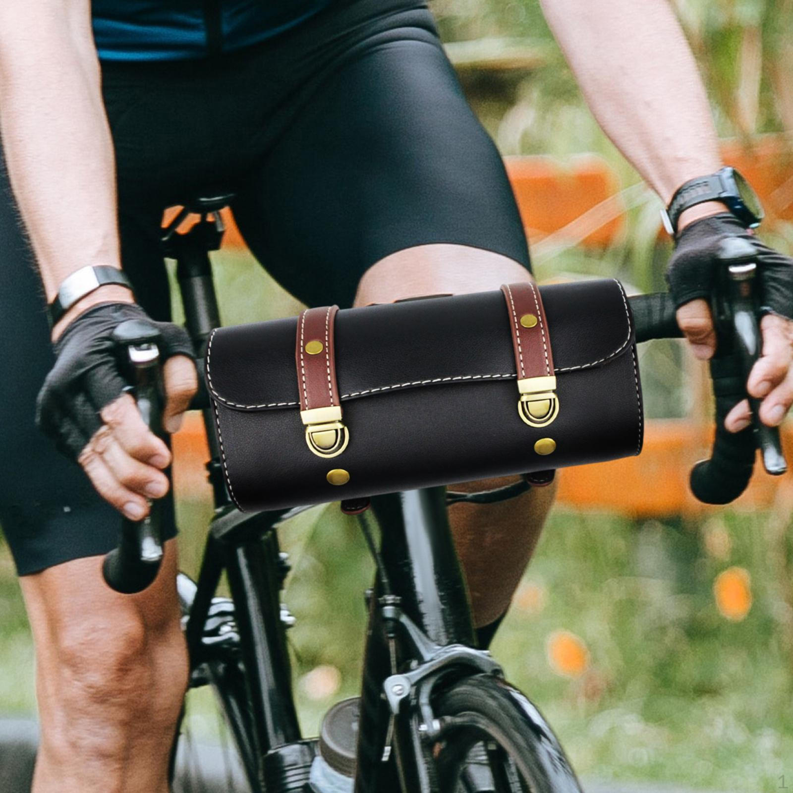 Classic Motorcycle Handlebar Bag, Premium Quality Leather Storage Pouch for Bikers Black
Classic Motorcycle Handlebar Bag, Premium Quality Leather Storage Pouch for Bikers Black